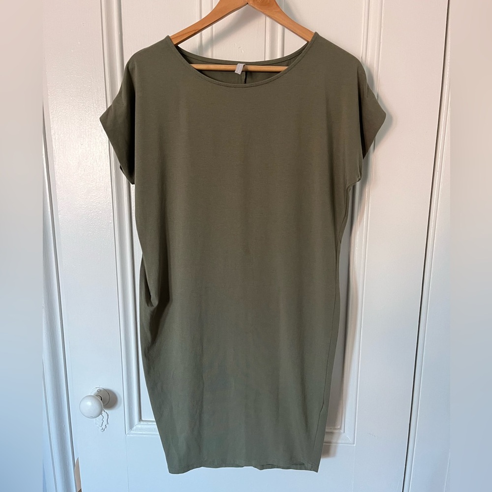 Slouchy soft jersey knit dress